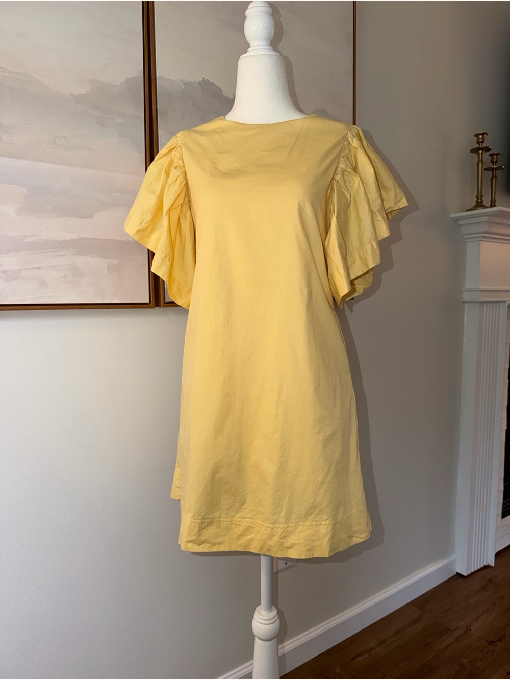 Vici Yellow Short Sleeve Mini Dress • Small